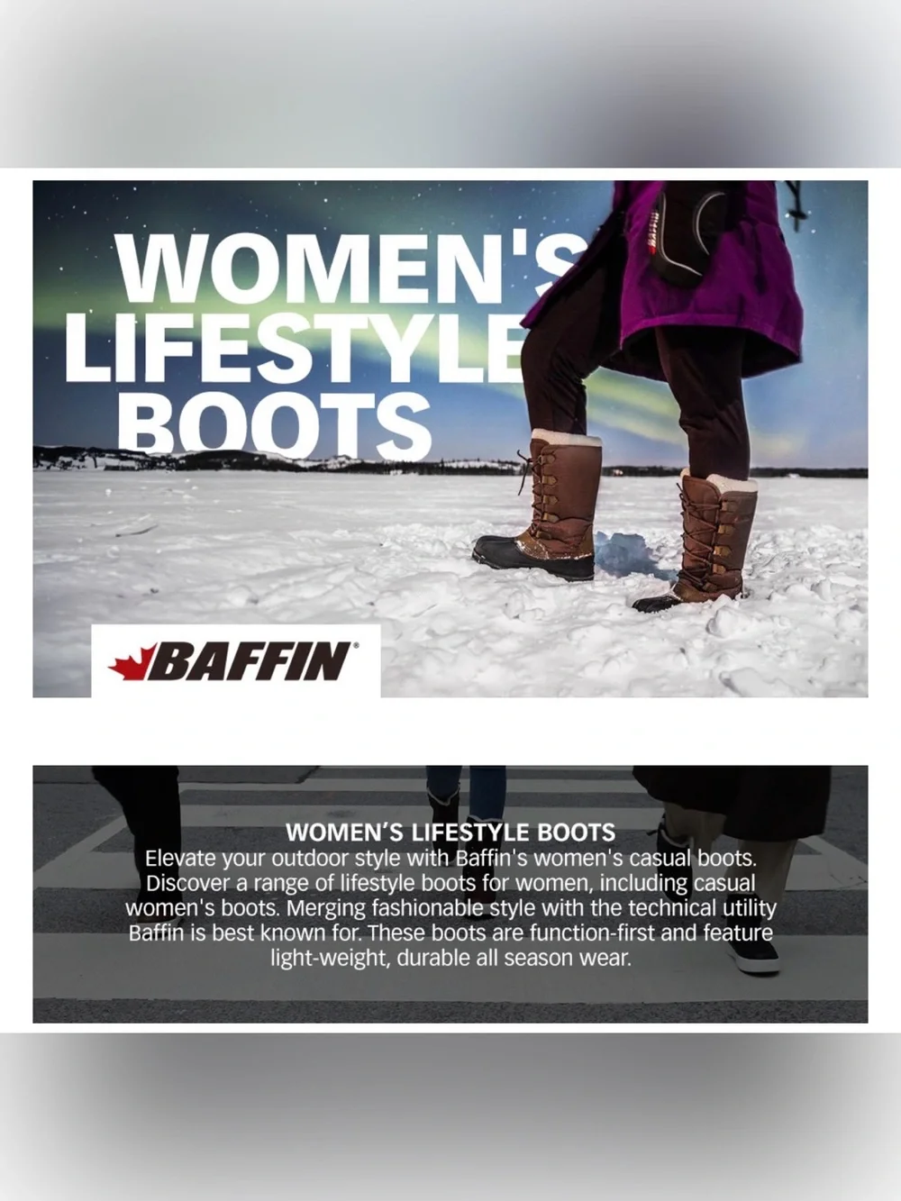 Baffin Women's Snogoose Winter Boot, Size 9 NWT